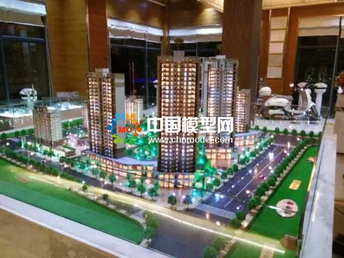 建筑模型與景觀的完美搭配組成沙盤(pán)模型