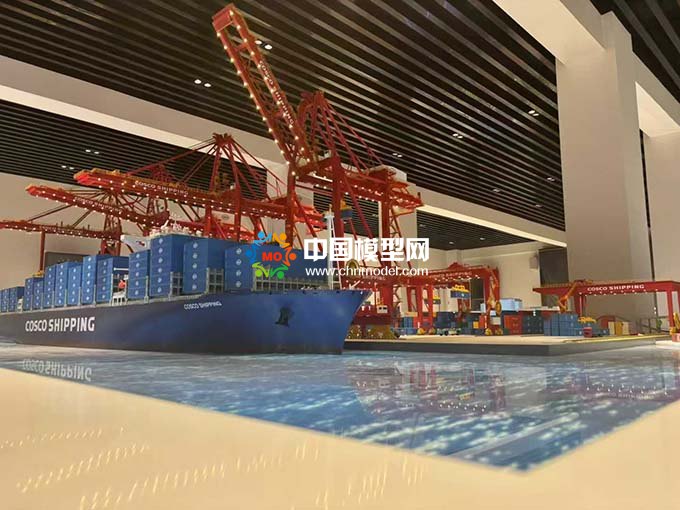 中船重工港口集裝箱碼頭沙盤(pán)模型