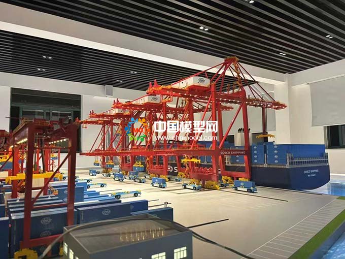 中船重工港口集裝箱碼頭沙盤(pán)模型