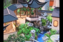 園林古建模型，天壇模型，木制古建模型