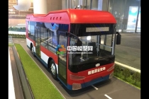 氫燃料電池公交車模型，氫能源大巴車模型